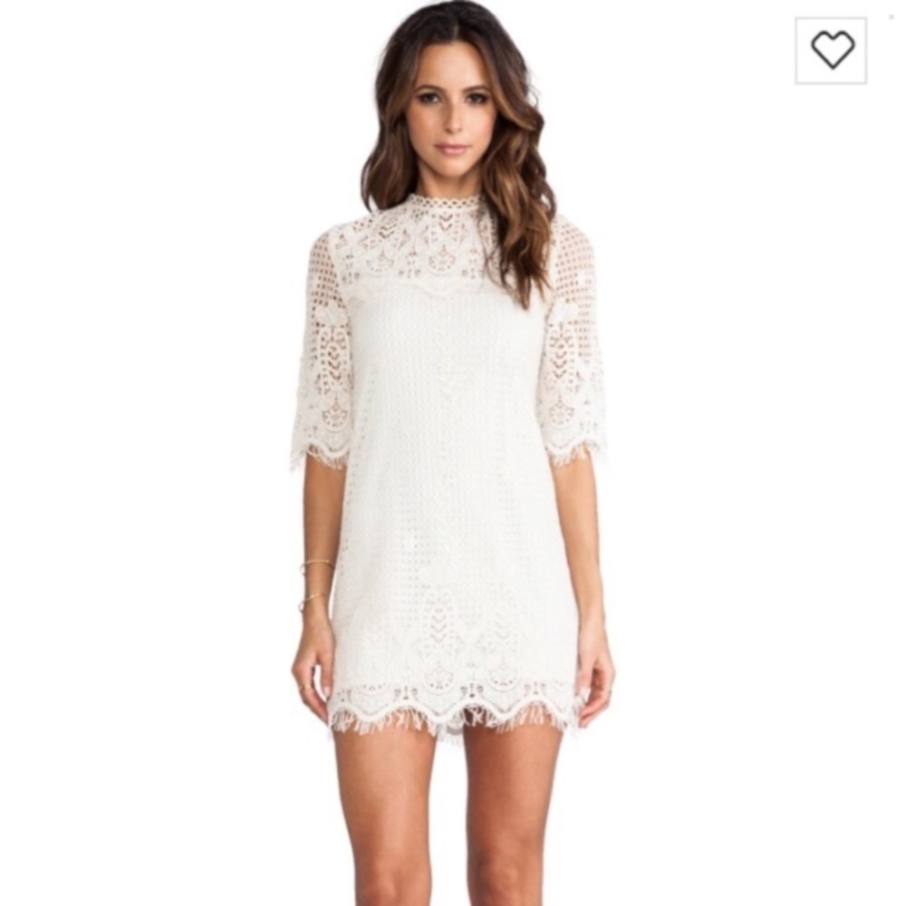 60s Style Crochet Dress XS